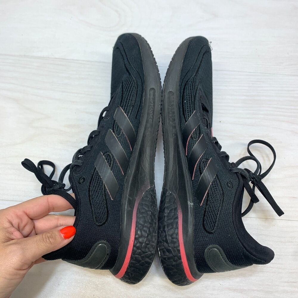 adidas Trainers Women's Size 9 Black Supernova Comfort Lace Up Sneaker Shoes - Picture 3 of 9